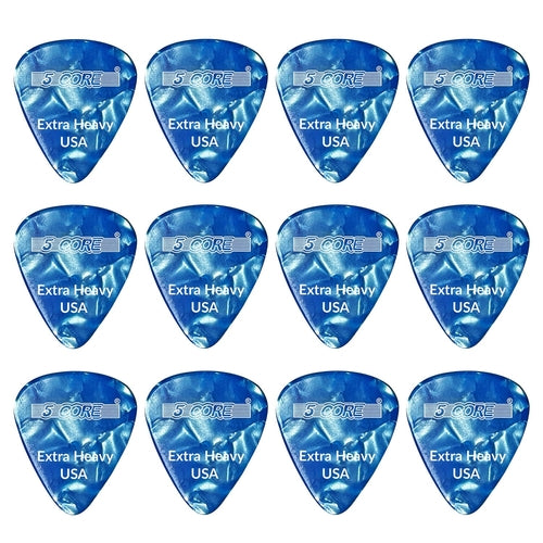 5Core Guitar Picks 1.2mm Celluloid Extra Heavy Gauge Pick - Acoustic