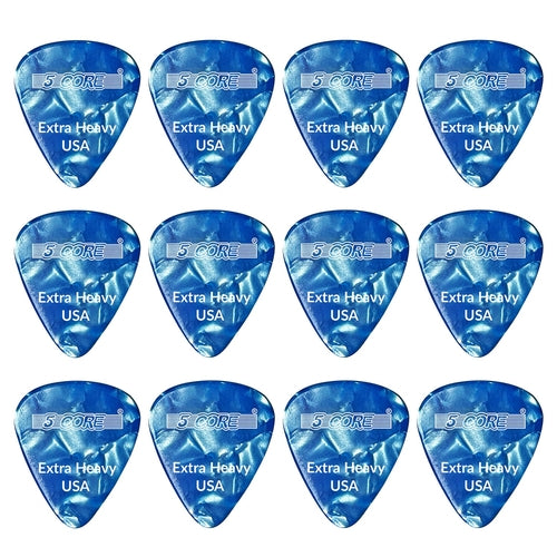5Core Guitar Picks 1.2mm Celluloid Extra Heavy Gauge Pick - Acoustic