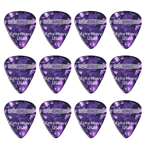 5Core Guitar Picks 1.2mm Celluloid Extra Heavy Gauge Pick - Acoustic