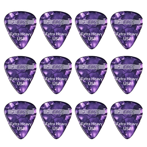 5Core Guitar Picks 1.2mm Celluloid Extra Heavy Gauge Pick - Acoustic