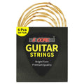 5 Core Acoustic Guitar 6 String Set Light Gauge Steel Carbon Core