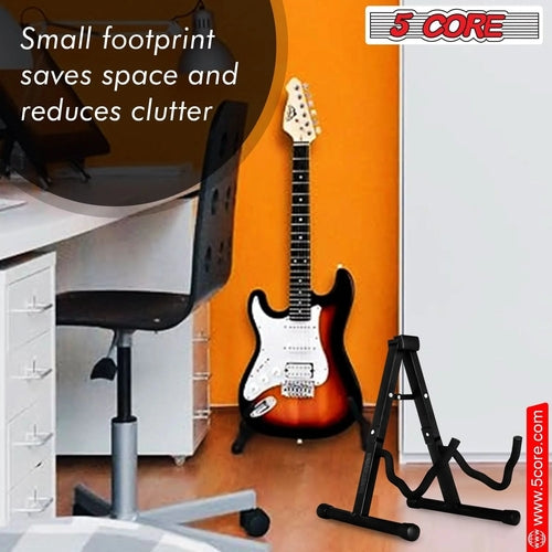 5Core Guitar Stand Floor a Frame Electric Acoustic Bass Soporte Para